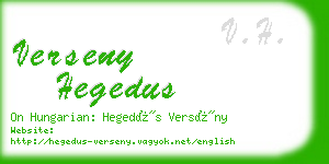 verseny hegedus business card